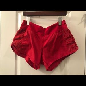 Red Lululemon Shorts